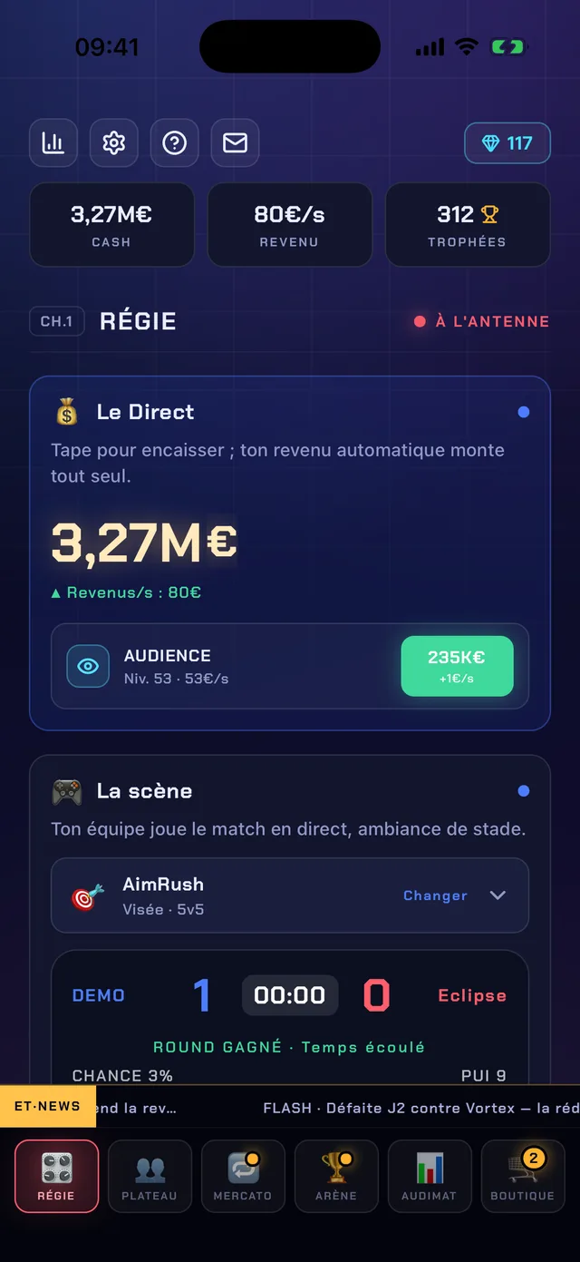 Esport Tycoon — Captures 5